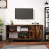 Image de Meuble Tv Chêne Fumé 100x40x45 Cm Bois D'ingénierie Vidaxl