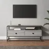 Image de vidaXL Meuble TV sonoma gris 100x35x45 cm bois dingénierie 826308