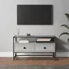 Image de vidaXL Meuble TV sonoma gris 80x35x45 cm bois dingénierie 826313