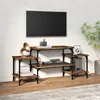 Image de Meuble Tv Chêne Fumé 117x35x52 Cm Bois D'ingénierie Vidaxl