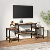 Image de vidaXL Meuble TV Chêne fumé 117x35x52 cm Bois dingénierie 826317