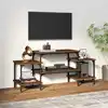 Image de Meuble Tv Chêne Marron 117x35x52 Cm Bois D'ingénierie Vidaxl