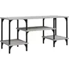 Image de Meuble Tv Sonoma Gris 102x35x45,5 Cm Bois D'ingénierie Vidaxl