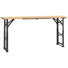 Image de Table À Bière Pliable 170x50x75/105 Cm Bois Massif De Sapin Vidaxl