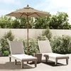 Image de vidaXL Parasol de jardin avec mât en bois taupe 196x231 cm 363162