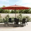 Image de Parasol De Jardin Avec Mât En Bois Terre Cuite 400x273 Cm Vidaxl