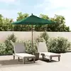Image de Parasol De Jardin Avec Mât En Bois Vert 198x198x231 Cm Vidaxl