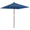 Image de Vidaxl parasol de jardin avec mât en bois bleu azuré 198x198x231 cm
