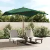 Image de Parasol De Jardin Avec Mât En Bois Vert 300x300x273 Cm Vidaxl
