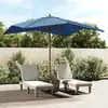 Image de Parasol De Jardin Avec Mât En Bois Bleu Azuré 300x300x273 Cm Vidaxl