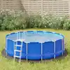 Image de Bâche De Piscine Gris Clair Ø306 Cm Géotextile Polyester Vidaxl
