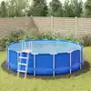 Image de Bâche De Piscine Gris Clair Ø550 Cm Géotextile Polyester Vidaxl