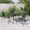 Image de Table De Jardin Anthracite 100x100x71 Cm Acier Vidaxl