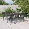 Image de vidaXL Table de jardin anthracite 200x100x71 cm acier 362741
