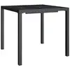 Image de Vidaxl table de jardin anthracite 80x80x72 cm acier