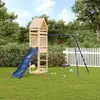 Image de vidaXL Aire de jeux dextérieur bois de pin massif ensemble de jeu ensemble de jeu en bois ensemble de terrain de jeu 3156907