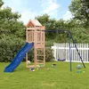 Image de vidaXL Aire de Jeux dExtérieur Ensemble de Jeu avec Escalade et Balançoire Tour de Jeu pour Enfant Jardin Terrasse Bois 3156950