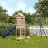 Image de vidaXL Aire de jeux dextérieur bois de pin massif ensemble de jeu ensemble de jeu en bois ensemble de terrain de jeu 3156961