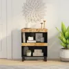 Image de Armoire Latérale 60x33x75 Cm Bois Massif De Manguier Vidaxl