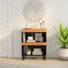 Image de Armoire Latérale 60x33x75 Cm Bois Massif D'acacia Vidaxl