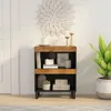 Image de Armoire Latérale 60x33x75 Cm Bois Massif De Manguier Vidaxl