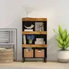 Image de Armoire Latérale 60x33x107 Cm Bois Massif De Manguier Vidaxl