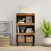 Image de vidaXL Armoire latérale 60x33x107 cm bois massif de manguier 352892