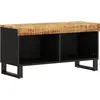 Image de Meuble Tv 85x33x43,5 Cm Bois Massif De Manguier Vidaxl