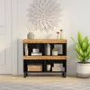 Image de Armoire Latérale 85x33x75 Cm Bois Massif De Manguier Vidaxl