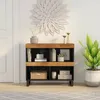 Image de Armoire Latérale 85x33x75 Cm Bois Massif De Manguier Vidaxl