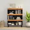 Image de Armoire Latérale 85x33x107 Cm Bois Massif D'acacia Vidaxl