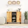 Image de vidaXL Buffet avec 2 portes 90x33x75 cm bois massif de manguier 352925