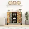 Image de Buffet Avec 2 Portes 90x33x75 Cm Bois Massif De Récupération Vidaxl