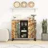 Image de vidaXL Buffet avec 2 portes 90x33x75 cm bois massif de récupération 352927