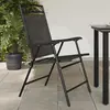 Image de Chaises De Jardin Pliables Lot De 4 En Acier Et Textilène Vidaxl