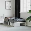 Image de vidaXL Cadre de lit métal avec tête de lit blanc 80x200 cm 352359