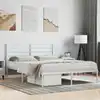 Image de Cadre De Lit Métal Sans Matelas Et Tête De Lit Blanc 120x190 Cm Vidaxl