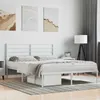Image de vidaXL Cadre de lit métal sans matelas et tête de lit blanc 120x200 cm 352366