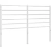 Image de Tête De Lit De Remplacement Métal Blanc 120 Cm Vidaxl