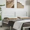 Image de Tête De Lit De Remplacement Métal Blanc 200 Cm Vidaxl