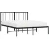 Image de Vidaxl cadre de lit métal sans matelas avec tête de lit noir 140x190cm