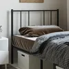 Image de Tête De Lit De Remplacement Métal Noir 80 Cm Vidaxl