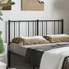 Image de Tête De Lit De Remplacement Métal Noir 135 Cm Vidaxl