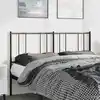 Image de Tête De Lit De Remplacement Métal Noir 150 Cm Vidaxl