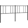 Image de Tête De Lit De Remplacement Métal Noir 180 Cm Vidaxl