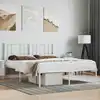 Image de Cadre De Lit Métal Sans Matelas Et Tête De Lit Blanc 160x200 Cm Vidaxl