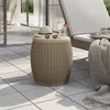 Image de vidaXL Boîte de rangement de jardin 4 en 1 marron clair polypropylène 364156