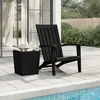 Image de Chaise De Jardin Adirondack Noir Polypropylène Vidaxl