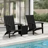 Image de Chaises De Jardin Adirondack Lot De 2 Noir Polypropylène Vidaxl