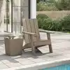 Image de Chaise De Jardin Adirondack Marron Clair 75x88,5x89,5 Cm Pp Vidaxl